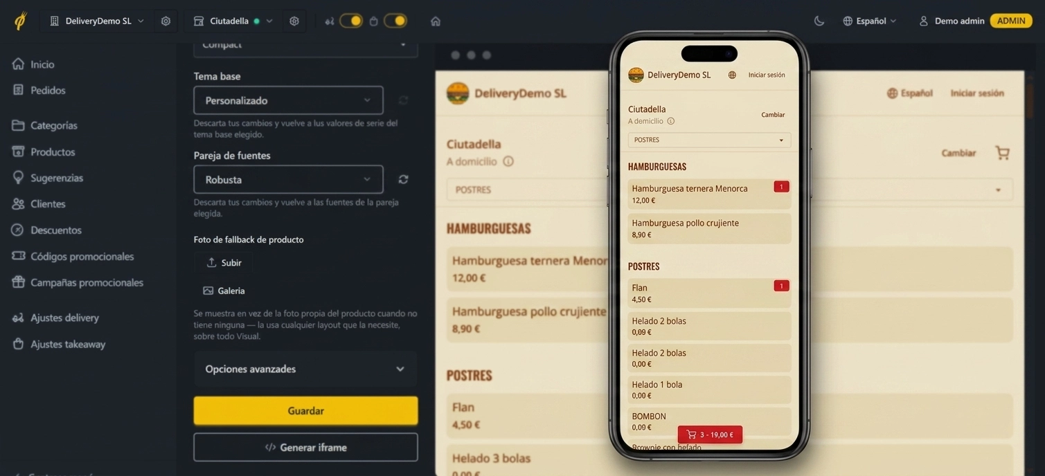 Configuración fácil y flexible